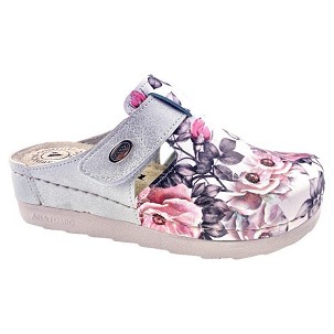 V-196 srebrna cvetna klompa 39