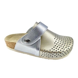 V-009 zlatno/srebrna klompa 39