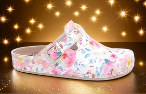 D-1290 bela cvetna klompa 36