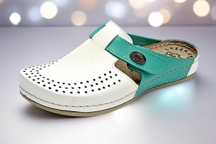 M-101 zelena/bela klompa 36