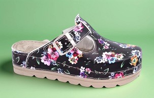 D-1416/1 crna cvetna klompa 37