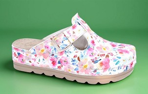 D-1416/1 bela cvetna klompa 37