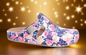 D-1290 teget cvetna klompa 41