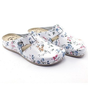 V-170 bela cvetna klompa 37